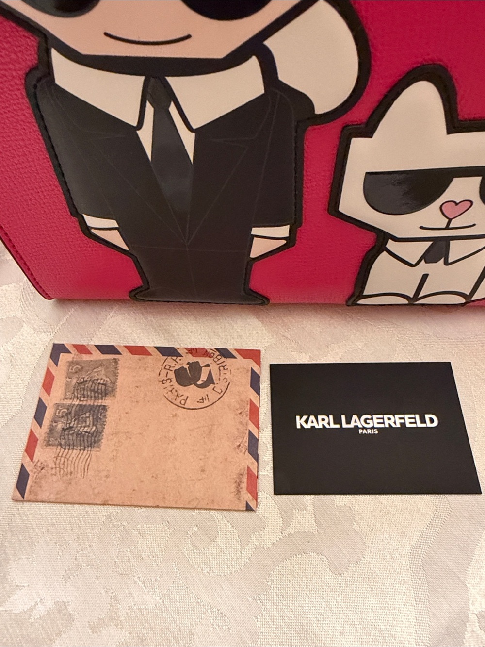NWT Karl Lagerfeld Pink Tote/ Crossbody - Picture 11 of 11